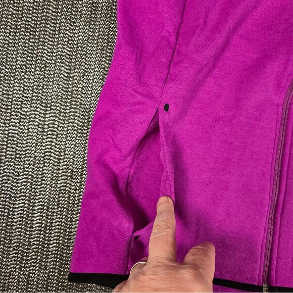 Women's Danskin Now Purple  Size  X Large Full Zip Hoodie Draw String - Picture 6 of 14